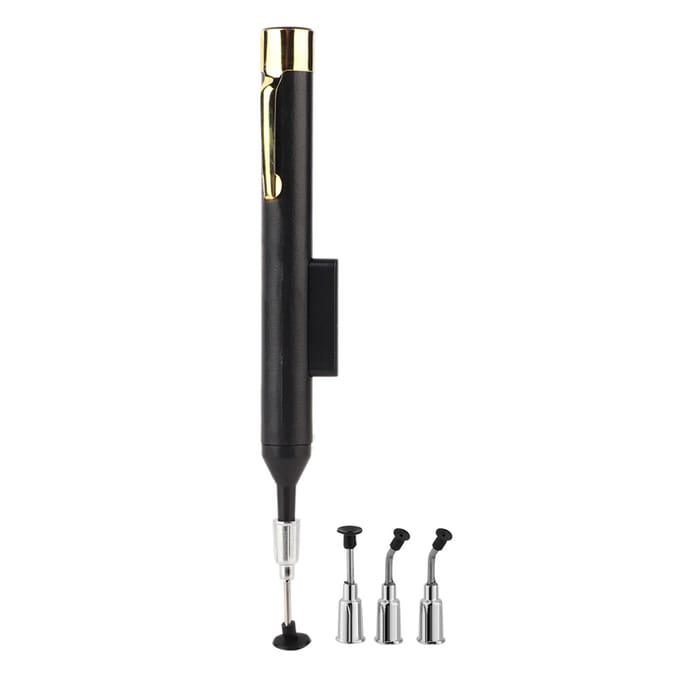 8918ESD Mini Stylo Aspirant à Vide IC Ventouse Ramasseur Embouts d'Aspiration Outils Stylo d'Aspiration à Vide black