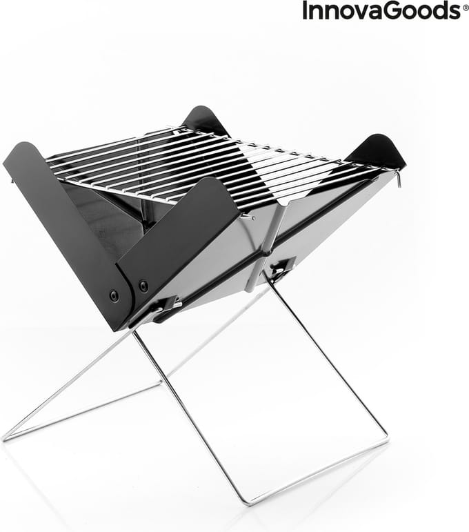 Mini Draagbare Opvouwbare Houtskoolbarbecue Foldecue InnovaGoods
