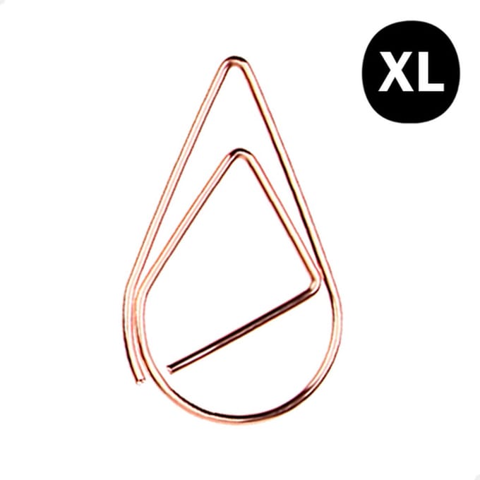 Paperclip druppel 50 mm | Koper | 50 stuks