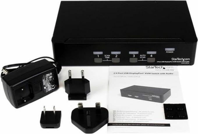 StarTech 4-poort USB DisplayPort KVM-switch met Audio