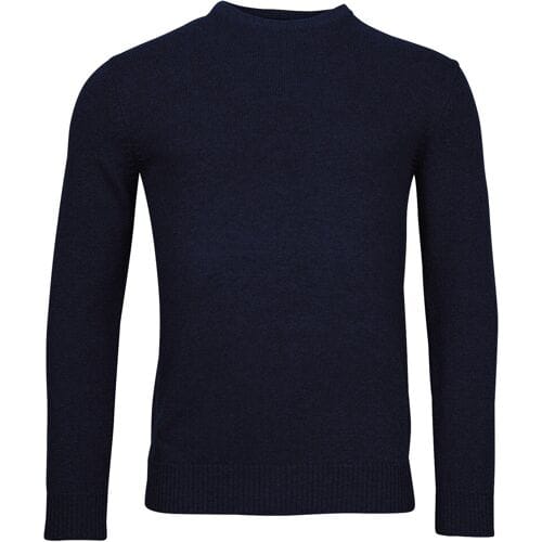 Baileys Trui Lamswol Ronde Hals Single Knit Navy / male