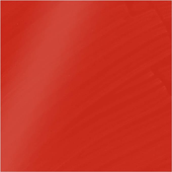 Acryl Verf, semi-glanzend, transparant, cadmium red, 500 ml/ 1 fles