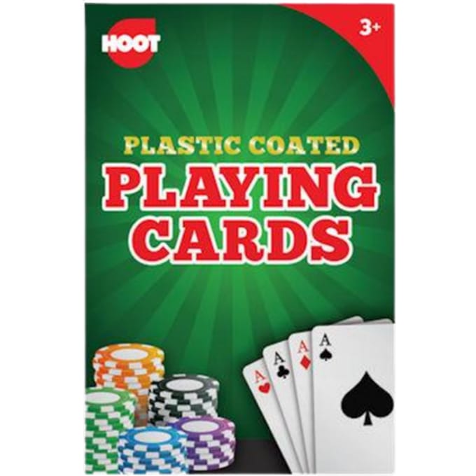 Hoot Plastic Gecoate Speelkaarten