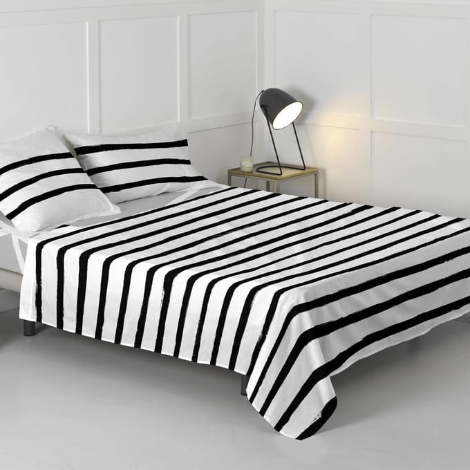 Laken Stripes | Blanc