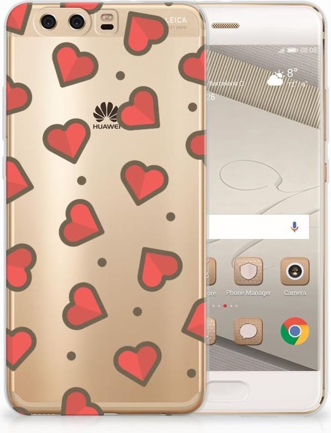 Huawei P10 Plus TPU bumper Hearts