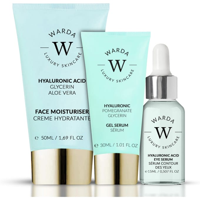Warda Luxury Skincare Hyaluronisch gezichtsverzorgingstrio
