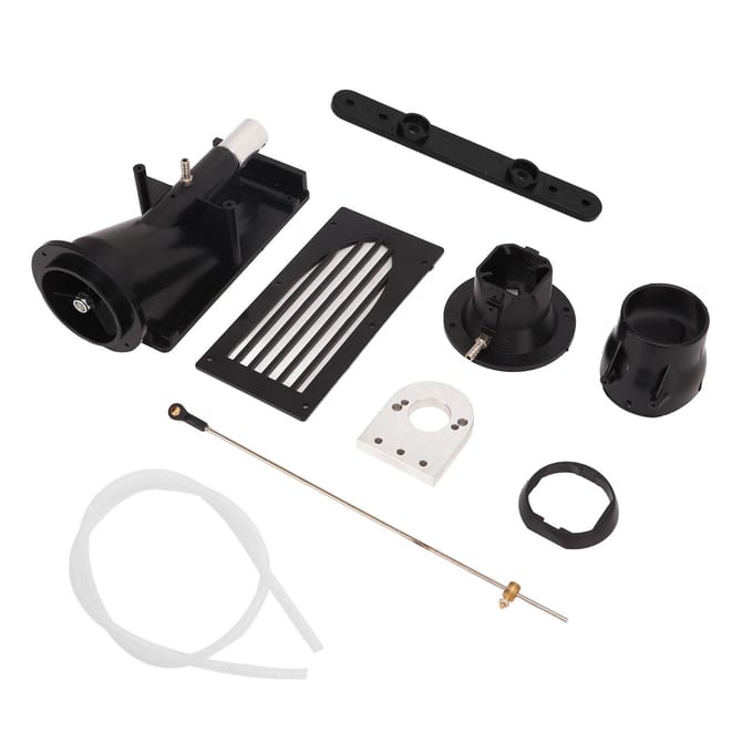 40MM Afstandsbedieningsboot Jet Pusher Oversized Kaliber Pomp Jet Water Pusher Boot Thruster Zwart zwart