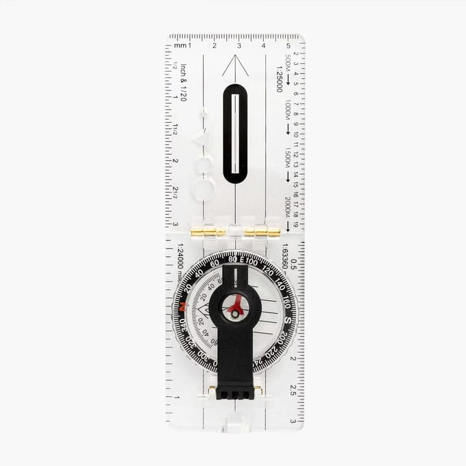 Highlander kompas Scout Sighting Compass kaartkompas - transparant
