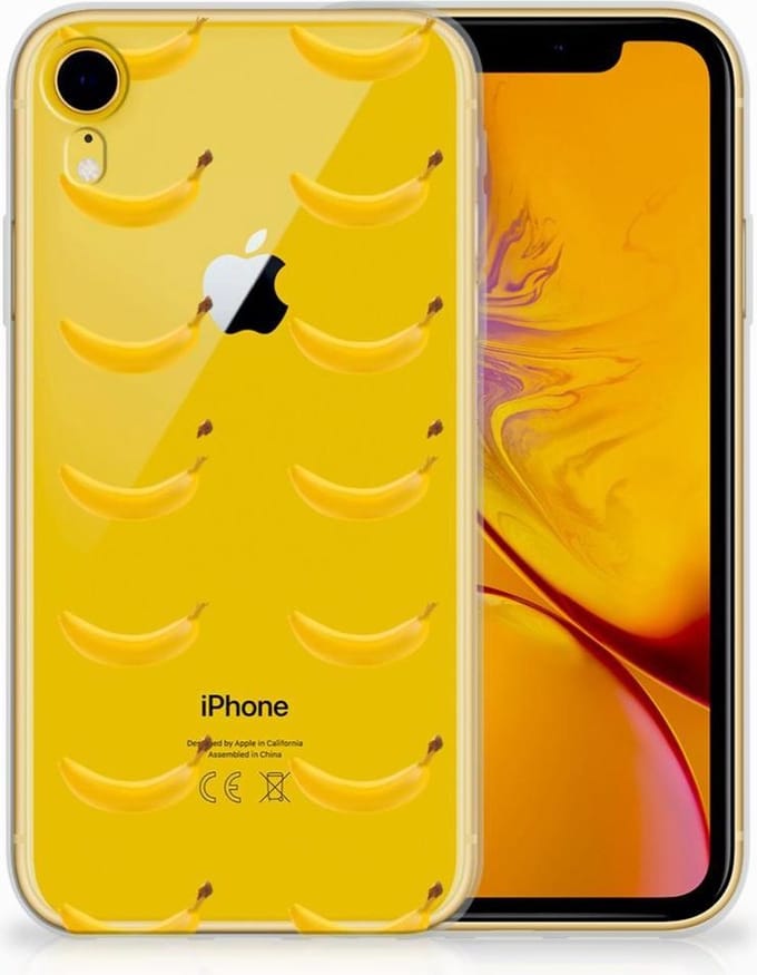 Apple iPhone Xr Siliconen Case Banana