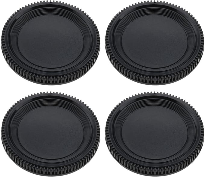Store_9 - Body Cap - Camera Protector - 4 stuks - Zwart - Compatibel met Nikon F Mount - Bescherming voor camera en sensor