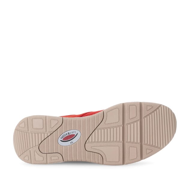 Gabor rollingsoft sensitive 66.897.48 - dames rollende wandelsneaker - Rood - maat 35 (EU) 2.5 (UK)