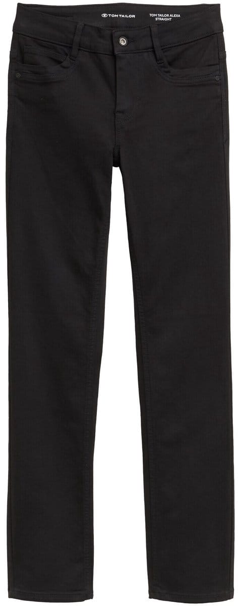 Tom Tailor - TTALEXA straight jeans - Maat 27/32 - black denim