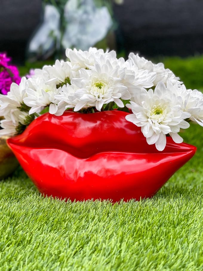 Bloempot/ Vaas Lippen Rood