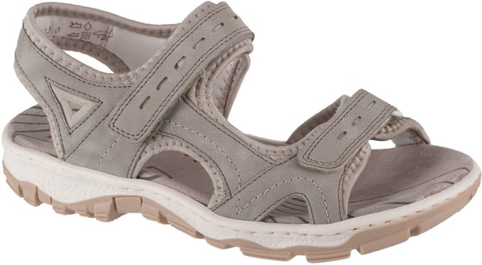 Rieker Sandals, Vrouwen, Grijs, Sandalen, maat: 42