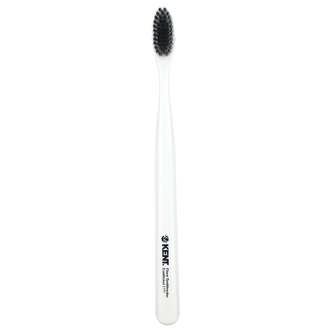 Kent, brosse à dents ultra douce, blanche, 1 brosse à dents gray