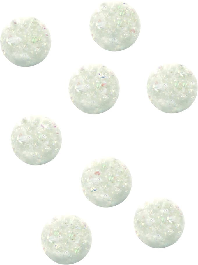 UNIQUE - 8 iriserende stuiterballen piñata-accessoires met bubbeleffect