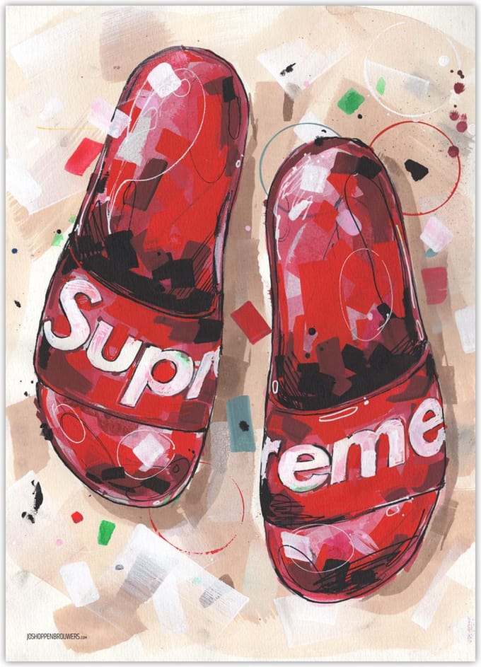 Flipflops poster 50x70 cm