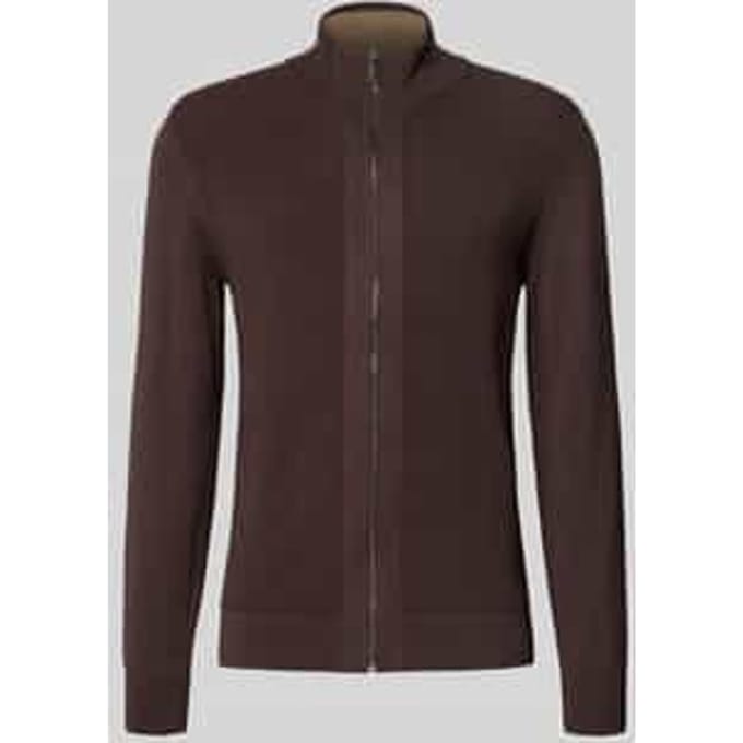 Gebreid vest met opstaande kraag