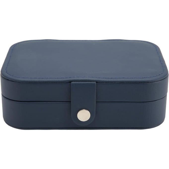 Draagbare Sieradendoos PU Leer Grote Capaciteit 2 Lagen Reizen Sieraden Organizer Koffer voor Ring gray