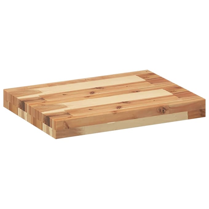 vidaXL - Wandschappen - 2 - st - zwevend - olieafwerking - 40x30x4 - cm - acaciahout