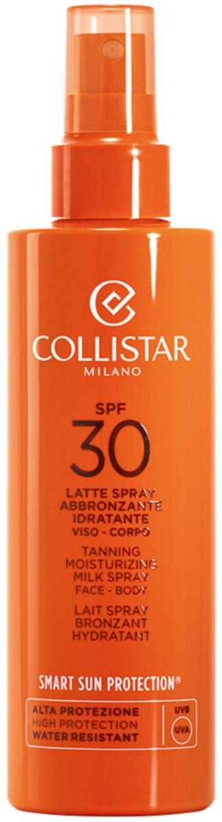 Collistar Tanning Moisturizing Milk Spray Face-Body SPF 30 - 2 x 200 ml - Voordeelverpakking
