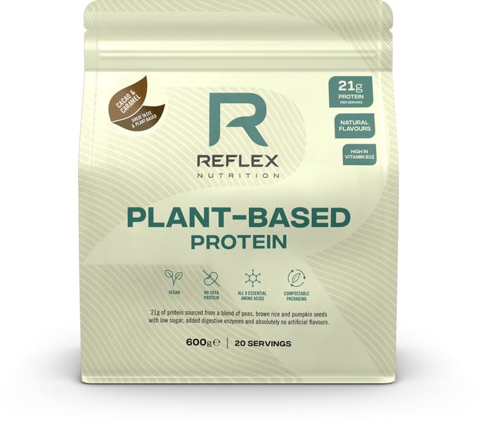 Reflex Nutrition Plant Protein (600g) Cacao & Caramel - Eiwitten - Veganistisch eiwit