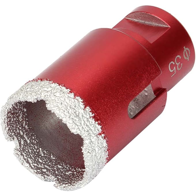 Foret de carottage diamanté M14 Foret à carotter brasé sous vide professionnel(35mm)