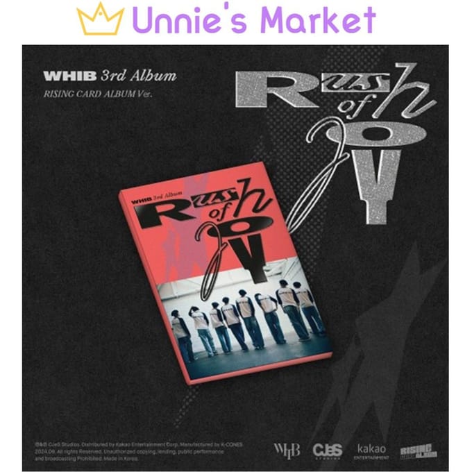 WHIB Rush of Joy (RISING ver.) 3e album unique 1ea gray
