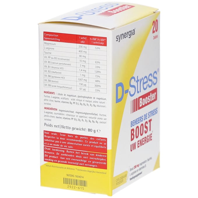 Synergia D-Stress Booster Poeder 20 Zakje
