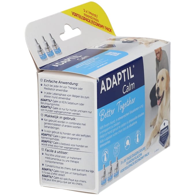 Adaptil Calm Navulling - Voordeelpak 3x48 ml - Antistress Hond - Navullingen voor Adaptil Calm Verdamper