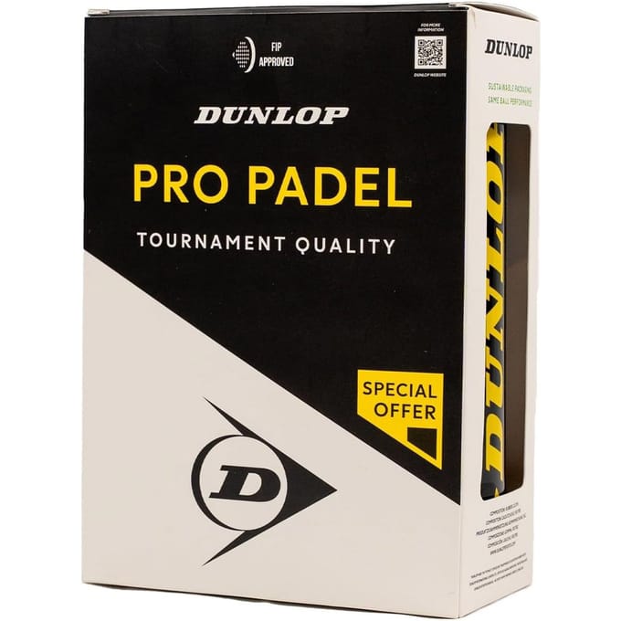 Dunlop- Padel bal- Pro padel 2x3- Geel