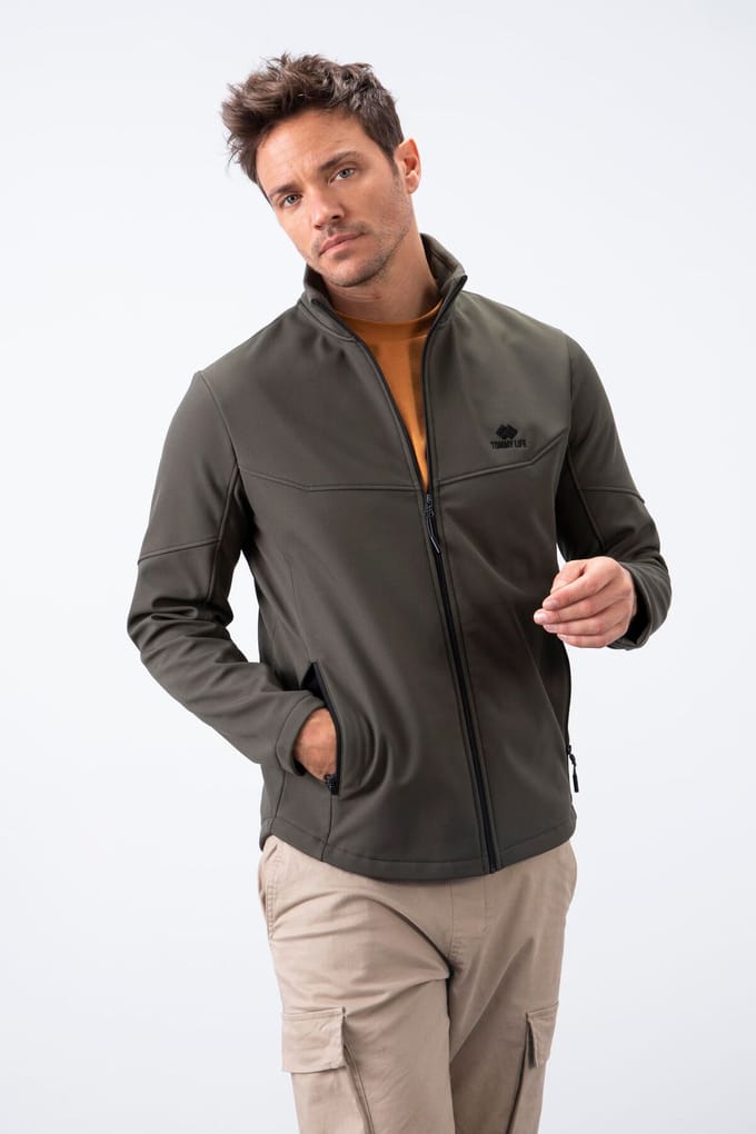 Heren Effen Scuba Rits-jack