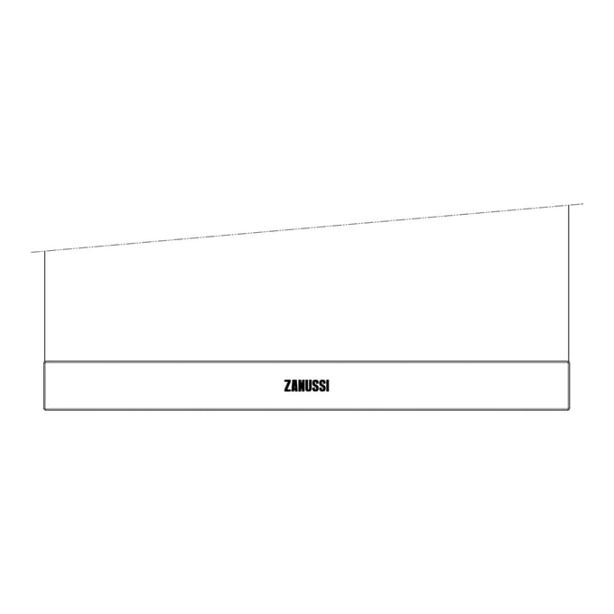 AEG voorste glas, zwart, Electrolux, 594x466mm 140061348136