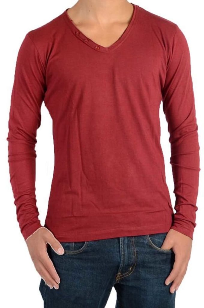 Basic T-shirt met lange mouwen, unisex