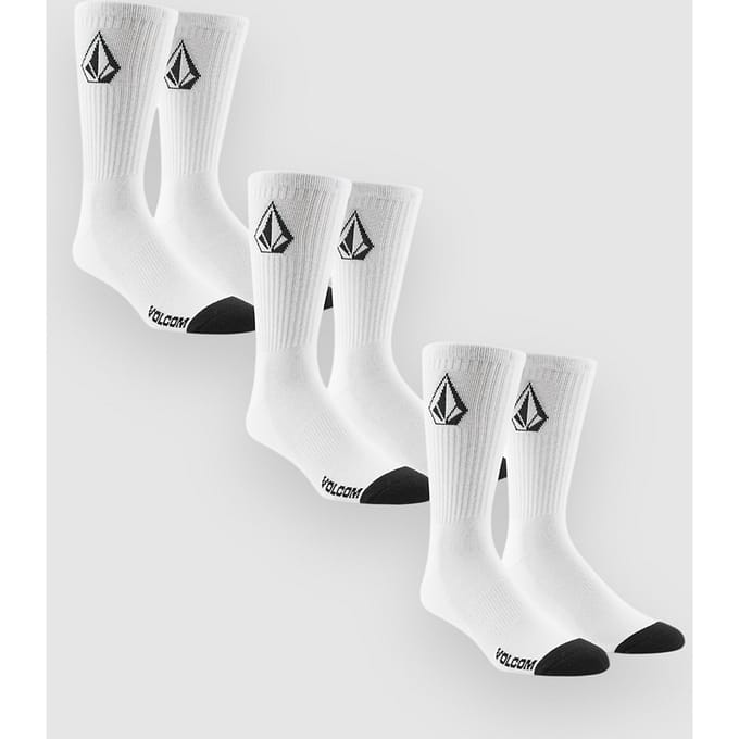 Volcom Full Stone 3Pk Sokken wit