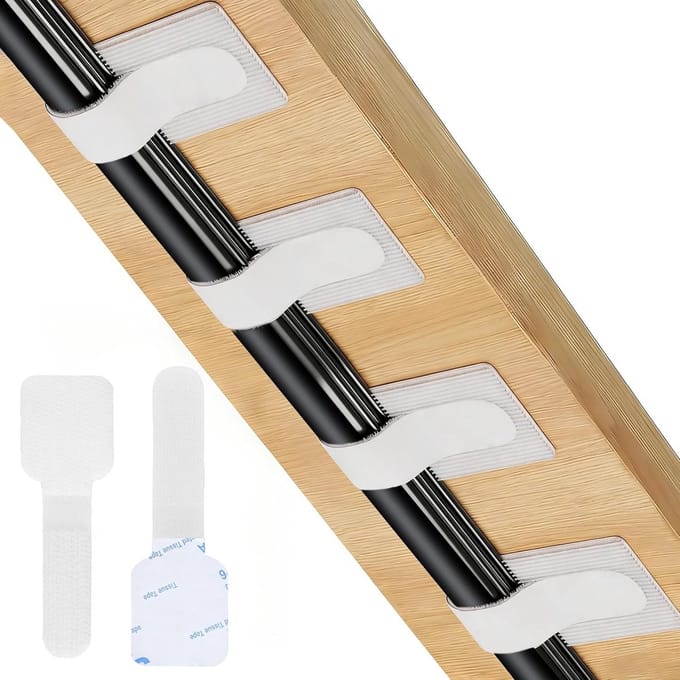 Kabel Organizer - Kabelmanagement Clips - Bureau Opruimen - Zelfklevend Herbruikbaar - 50 Stuks - Wit