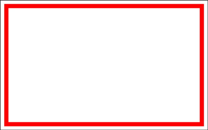 Blanco bord, kunststof 200 x 125 mm