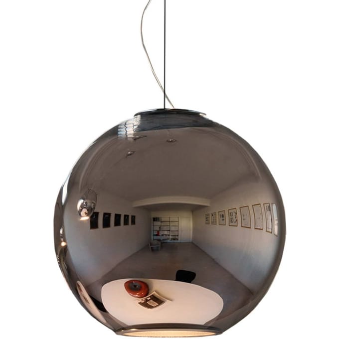 Fontana Arte Spiegelende hanglamp GLOBO DI LUCE, diameter 30 cm