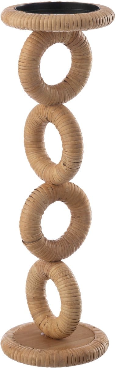 J-Line kaarshouder Ring - hout - naturel - large