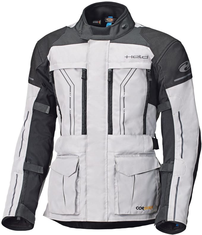 Held Pentland Grijs Zwart Waterdicht Textiele Motorjas - Jas