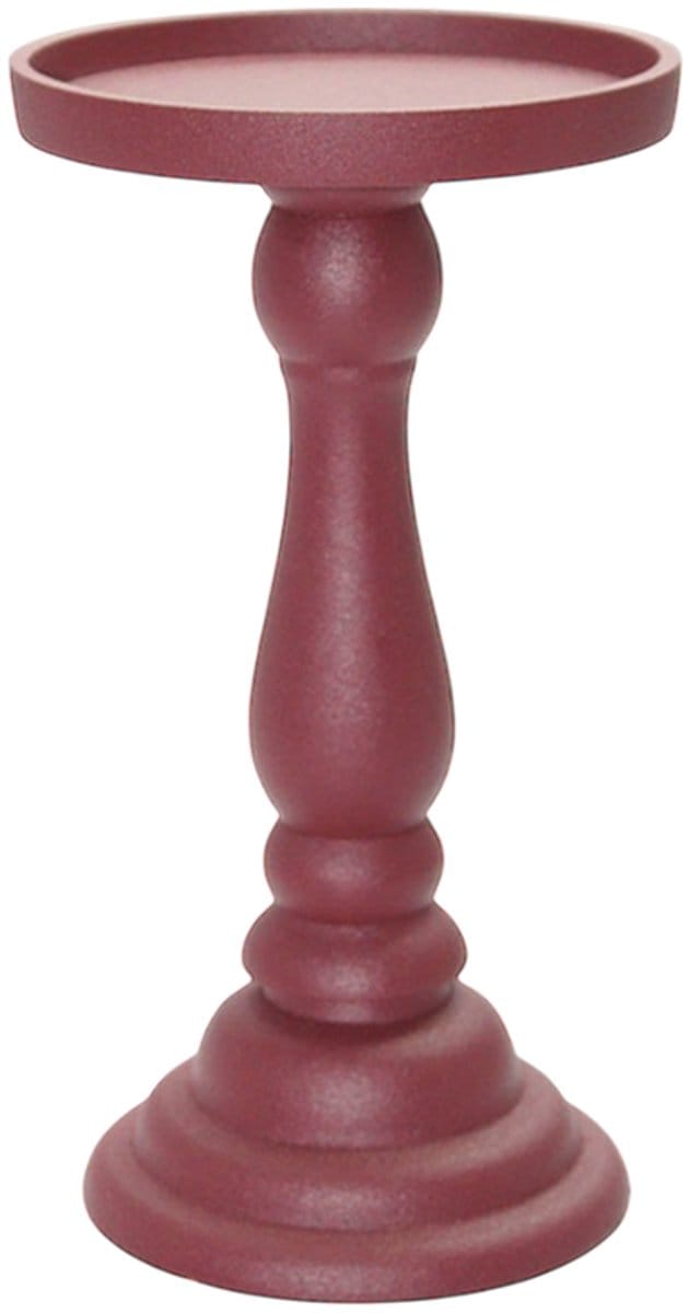 by Mooss - Paudar - Kandelaar - Red - Gepoedercoat - Metaal - 23 cm - Ã˜ 12 cm - Rood