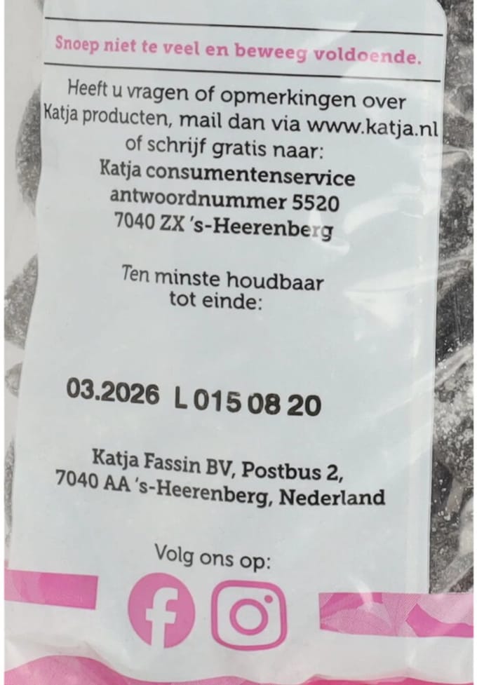 Katja dropharingen snoep - 6 kg
