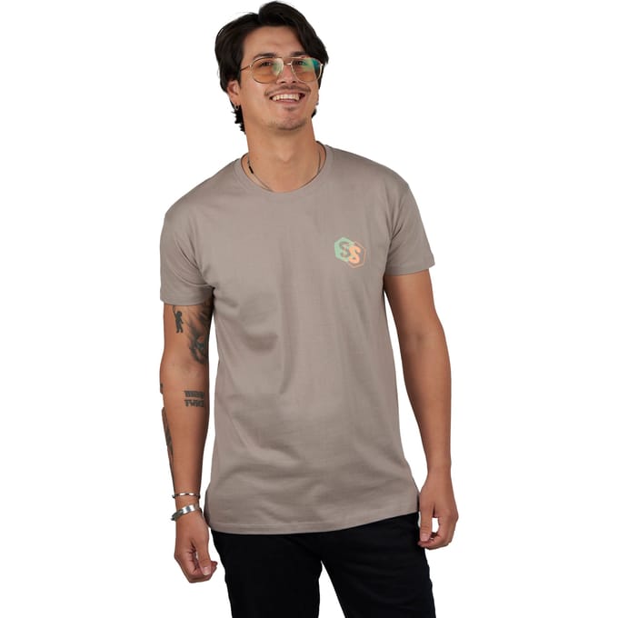 Korte mouw t-shirt met ronde hals Born To Be SPRBCA-2202 man