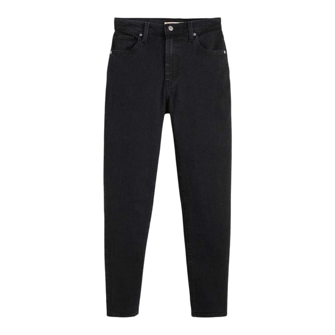 Levi's Dames Rechte Pijpen Mom Jeans (Zwart)