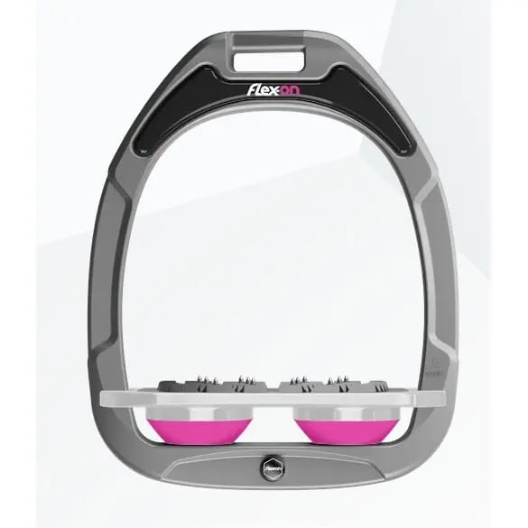 Platte Ultra Grip Aluminium/Grijs/Roze Beugels Flex-On Green Composite