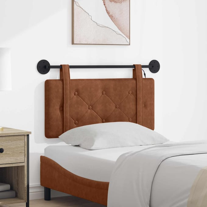 vidaXL - Hangend - hoofdbord - Bruin - Antiek - PU