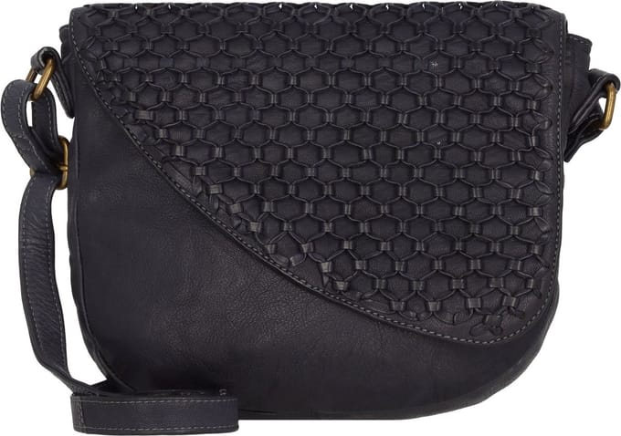 Greenland Nature Femi & Nine Leren Schoudertas 24 cm - Dames - navy