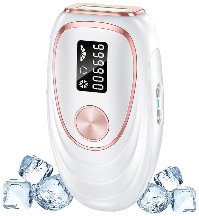 Laser Ontharingsapparaat - IPL Ontharing - Mannen & Vrouwen - Wit met Roze