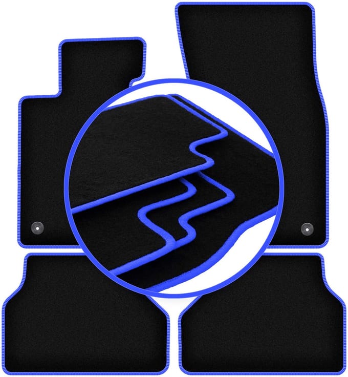 CARLUX-BLUE automatten voor: BMW 5 E61 VELCRO stationwagen, avant (2003-2010)