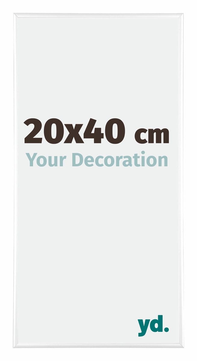 Your Decoration - Fotolijst 20x40 cm - Aluminium - Wit Hoogglans - Kent